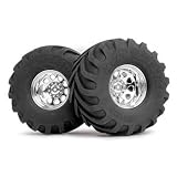 4707 Wheely King Mntd Mud Thrasher Tires Chrome by Hpi Racing