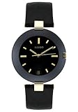 Men's Coupole Black High-Tech Ceramic Black Leather