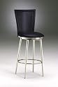 Bristol Black Vinyl Swivel Bar Stool