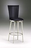 Hillsdale Furniture 4373-832 Bristol 29" Black Vinyl Swivel Bar Stool