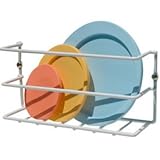 White Wire Plastic Lid Holder
