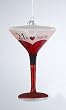 Happy Hour Mouth Blown Glass 21 & Legal-Tini Martini Cocktail Christmas Ornament