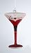 Happy Hour Mouth Blown Glass 21 & Legal-Tini Martini Cocktail Christmas Ornament