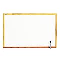 Quartet Standard Melamine Dry-Erase Boards, 3 x 2 Feet, Oak Finish Frame (S573)