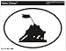 IWO JIMA MEMORIAL Oval Bumper Sticker