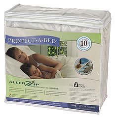 AllerZip Waterproof Bed Bug Proof Zippered Bedding Encasement, King Size (Fits 7 - 12 in. H)