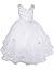AMJ Dresses Inc Big/Little Girls' White Flower Girl Communion Wedding Dress