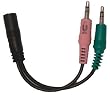 Headset Buddy: Phone Headset to PC Adapter - 2.5mm to Dual 3.5mm (01-PH25-PC35)