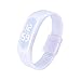 Bolayu Mens Womens Rubber LED Sports Waterproof Watch Bracelet Digital Wrist Watch White