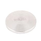 uxcell　ブランクフランジ 304 KF16 KF-16 　304ステンレス鋼製　シルバートーン