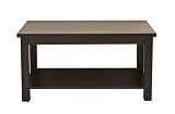 Kudos Dark Wood Small Coffee Table with Shelf