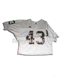 White No. 43 Game Used Central Michigan Russell Football Jersey