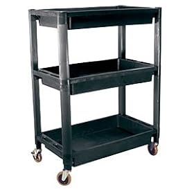 ATD Tools Heavy-Duty Plastic 3-Shelf Utility Cart ATD-7017 by ATD Tools