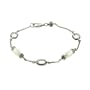 Freshwater Pearl Link Sterling Silver Bracelet