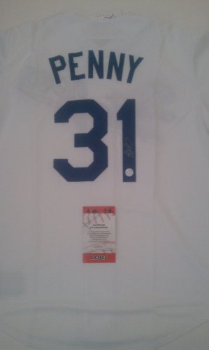 Brad Penny Signed Los Angeles LA Dodgers Jersey