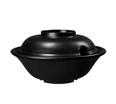 GET Fuji Black 16 Oz. Melamine Bowl With Lid - 7