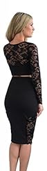 Elastane/Polyester/Scuba/Knit Lace Long Sleeves Bodycon Dress/Midi Dress 