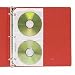 Deluxe CD Ring Binder Storage Pages Standard 4 CDs 5 13/16 x 11 1/16 10/PK