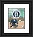 Framed Logo/Cap Seattle Mariners Photograph