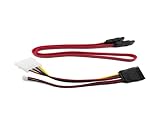 Aleratec Câble SATA connecteur d'alimentation SATA + Socket câble adaptateur w / 4 broches