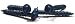 1/4 X 2 1/4 Concrete Screws Slotted / Hex Washer Head / Blue Perma-Seal / 1 Drill Bit in Each Box / 100 Pc. Carton