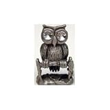 Pewter and Crystal Owl