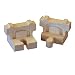 Wooden Buffer Bumper Set Track Adapter Connector Thomas Train Track