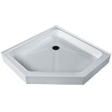 Vigo Industries VG06069WHT38 Neo Angle Shower Base, White