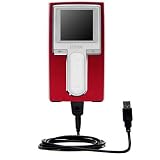 Classic Straight USB Cable for the iRiver H10 20GB with Power Hot Sync and Charge capabilities - Gomadic Brand w/ TipExchange Technology