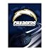 San Diego Chargers NFL Royal Plush Raschel Blanket (Big Burst Series) (60x80)