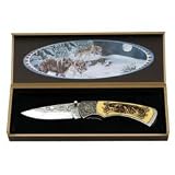 Wolf Folder with Wooden Gift Box