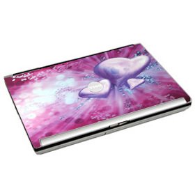 Cheap Dell Latitude D620 Laptop with Purple Heart Vinyl Cover 2Gb - Intel Processor - Windows XP Pro - Antivirus & 3 Month Warranty