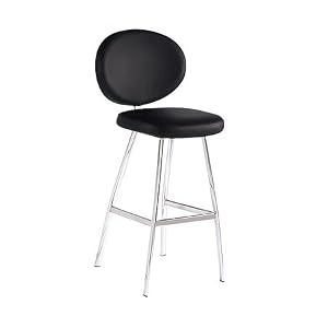 Black Marciana Swivel Stool, Bar by SmartBargains