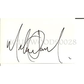 Michael Jackson Signed 3x5 Index Card Perfect for Matting Comes with Coa