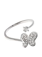 Silver One Anillo Zirconium Mariposa