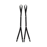 7198 Stirrup Style Black Shirt Stays - 2 Pack
