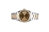Rolex Mens 2 Tone Datejust Champagne Dial Oyster Band