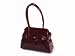 Elegante Lackleder Tasche, weinrot