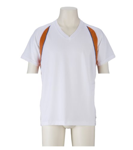 グンゼ BODYWILD SPORTS クールマックス VネックTシャツ ホワイト BP3315