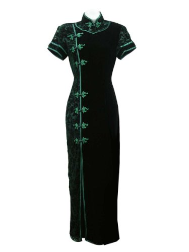 Silk velvet elegant dress
