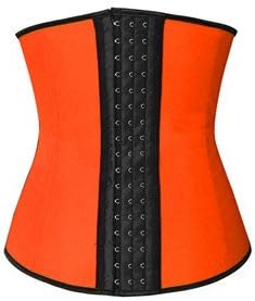 Women's Unique Orange Latex Steel Bone Underbust Corset