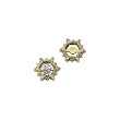 14K Yellow/White Gold 1/4 ct. Diamond Earring Jackets