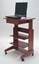 Lap Top Station Mahogany (Mahogany) (20"W x 15"D x 24 - 29"H)