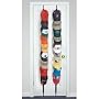 CapRack18 - Baseball Cap Holder (Black) (76.5"H x 1"W x 0.2"D)
