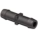 Thogus Polyethylene Tube Fitting, Coupler, Black, Barbed