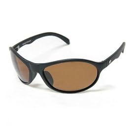H2Optix Sunglasses Bounty Matte Black Frame with Brown Polarized Lenses 7030