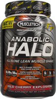Muscletech Anabolic Halo All in One Lean Muscle Shake, Cherry, 2.5 Pound