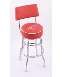 Detroit Red Wings Double-Ring Swivel Bar Stool w/ Back