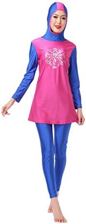 Ybudu Women' Full Cover Muslim Swimwear Modest Burkini Swimsuit Islamic Swimming Costumes