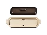 Le Creuset - 91008432222400 - Terre Naturelle - Terrine - Rectangulaire avec Presse - 32 cm